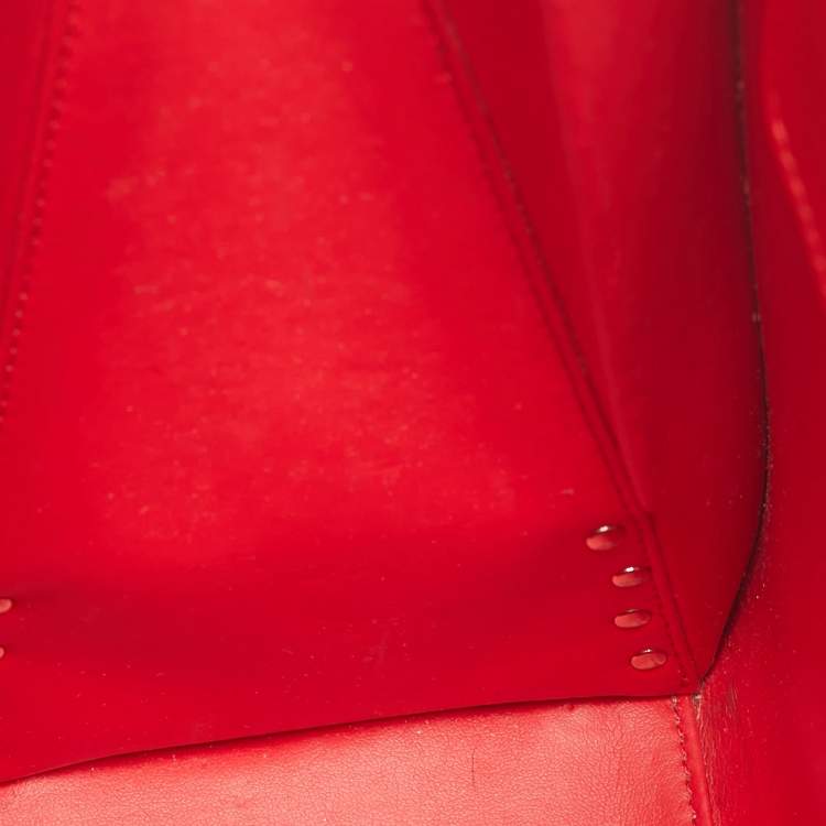 Pre Owned Christian Louboutin Paloma Medium Multicolor Mixed Leather Tote