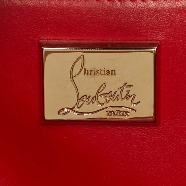 Pre Owned Christian Louboutin Paloma Medium Multicolor Mixed Leather Tote