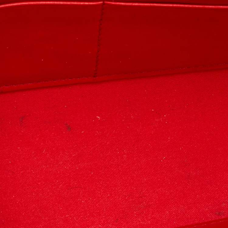 Pre Owned Christian Louboutin Paloma Brown/Black Leopard Print Suede and Leather Chain Clutch