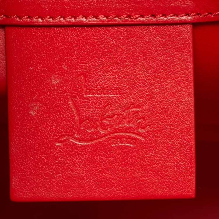 مملوكة مسبقًا Christian Louboutin Paloma Spiked Medium Grey Suede and Leather Tote