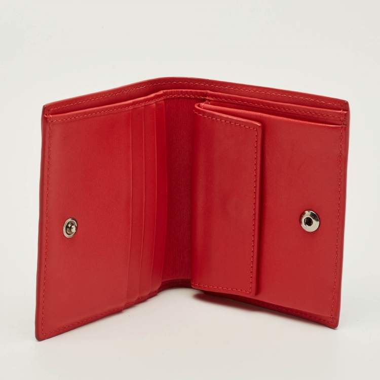 Pre Owned Christian Louboutin Paros Black Leather Bifold Wallet