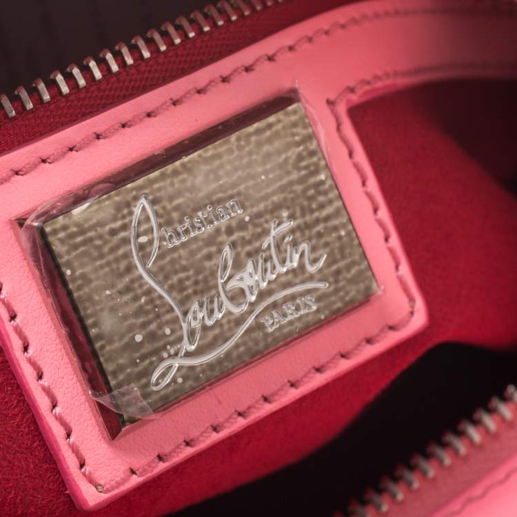 Pre Owned Christian Louboutin Pink Leather Small Eloise Satchel