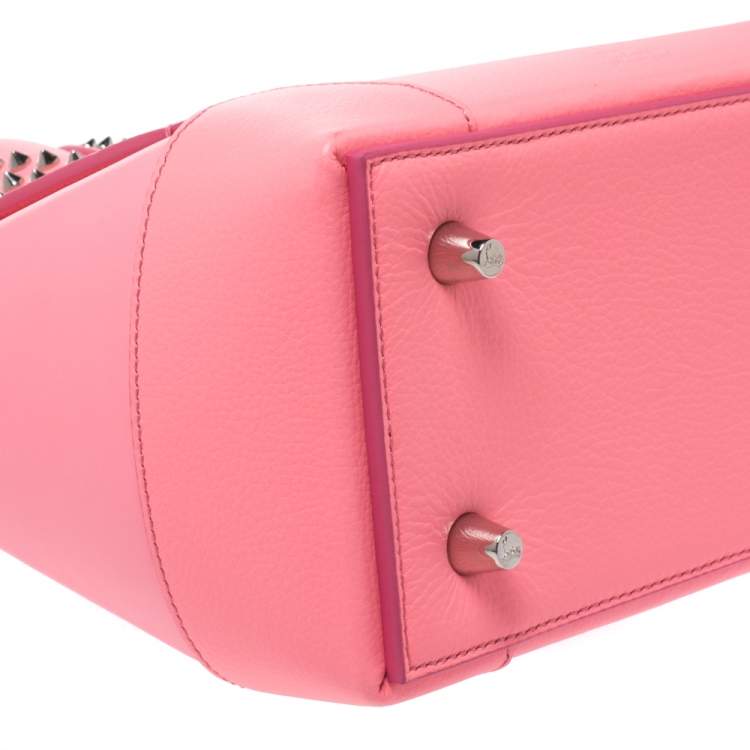 Pre Owned Christian Louboutin Pink Leather Small Eloise Satchel