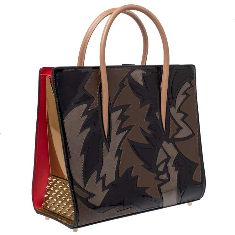 Pre Owned Christian Louboutin Multicolor Leather Medium Paloma Tote