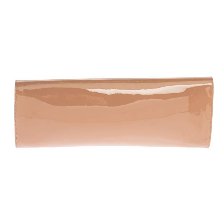 مملوكة مسبقًا Christian Louboutin Nude Patent Leather So Kate Clutch