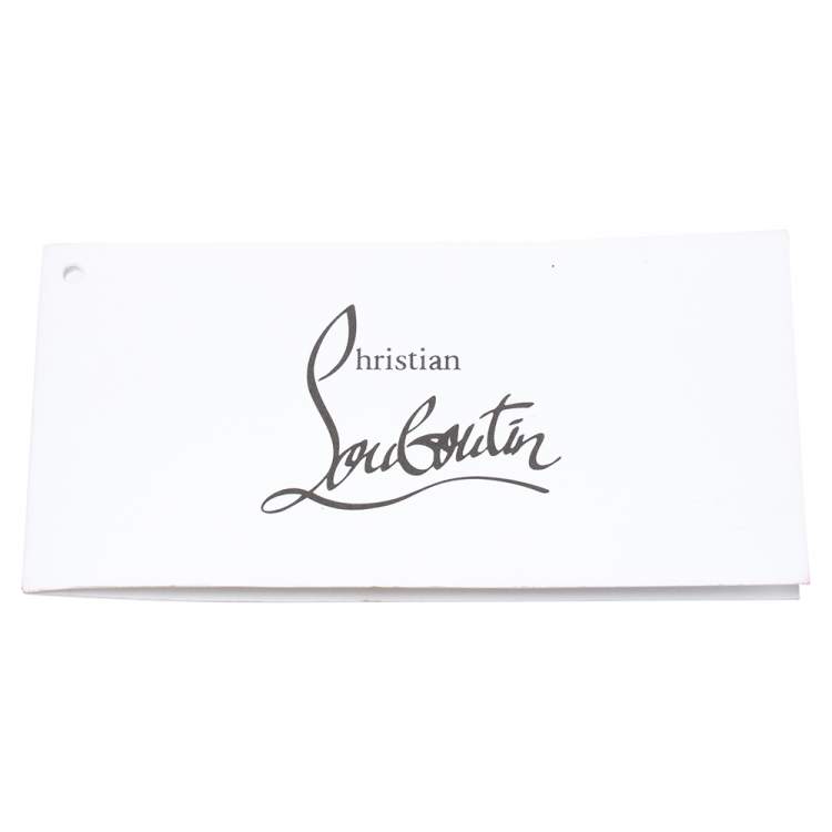 Pre Owned Christian Louboutin Khaki Green Leather and Dune Afridiam Fabric Small Eloise Satchel