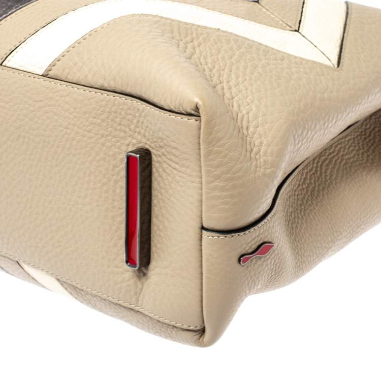 Pre Owned Christian Louboutin Multicolor Leather Passage Colorblock Tote