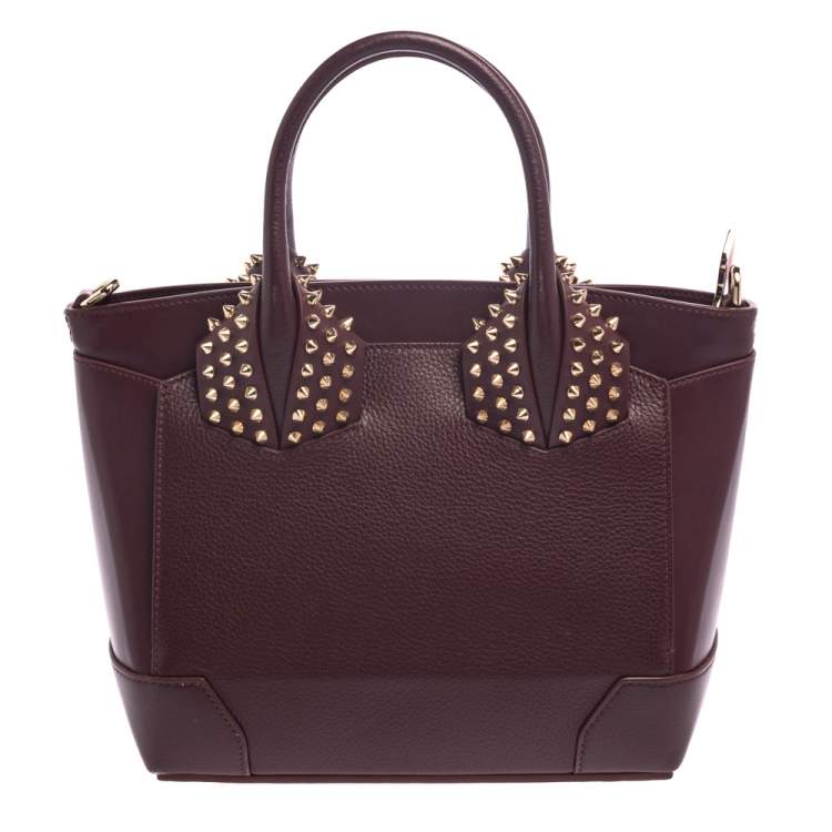 Pre Owned Christian Louboutin Burgundy Leather Small Eloise Satchel