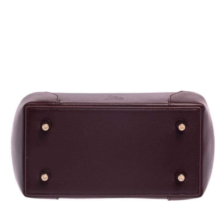 Pre Owned Christian Louboutin Burgundy Leather Small Eloise Satchel