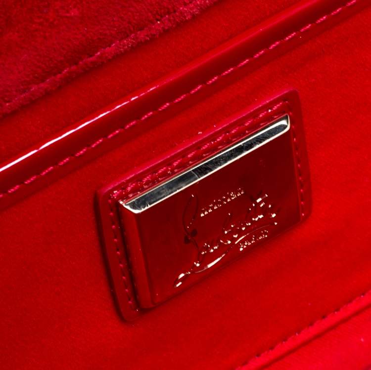 مملوكة مسبقًا Christian Louboutin  Red Patent Leather So Kate Baguette Clutch