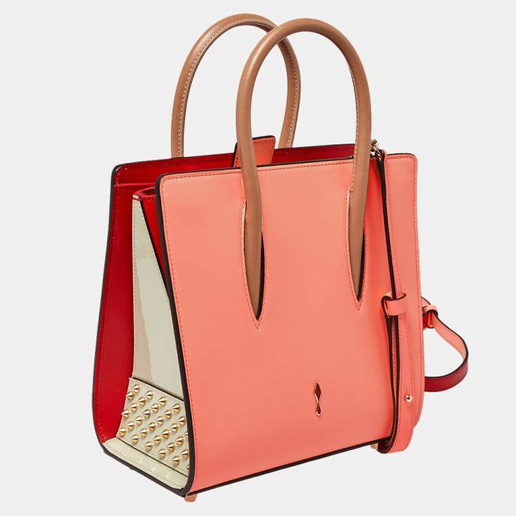 Pre Owned Christian Louboutin Multicolor Leather Small Paloma Tote