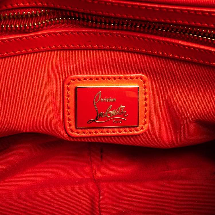 Pre Owned Christian Louboutin Tri Color Leather Sweet Charity Shoulder Bag