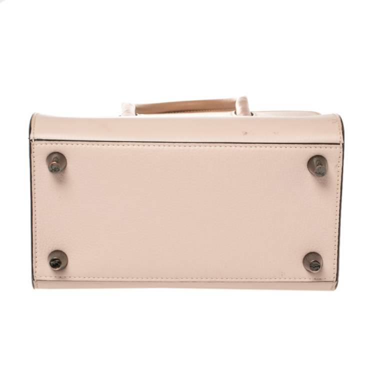 Pre Owned Christian Louboutin Beige Leather Small Paloma Studded Tote