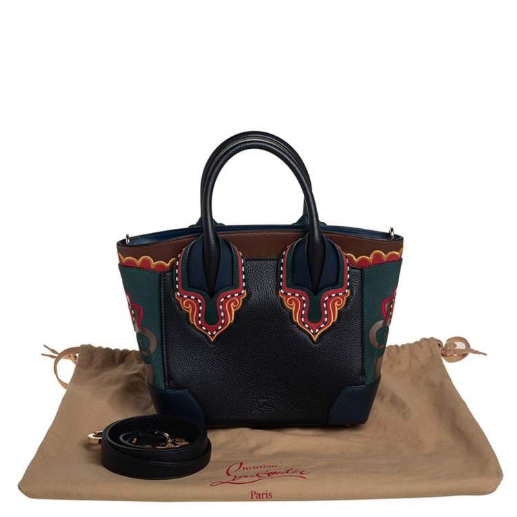 Pre Owned Christian Louboutin Multicolor Leather Small Embroidered Eloise Satchel