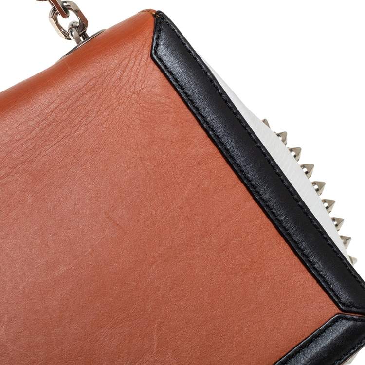 Pre Owned Christian Louboutin Tri Color Leather  Artemis Fringe Shoulder Bag
