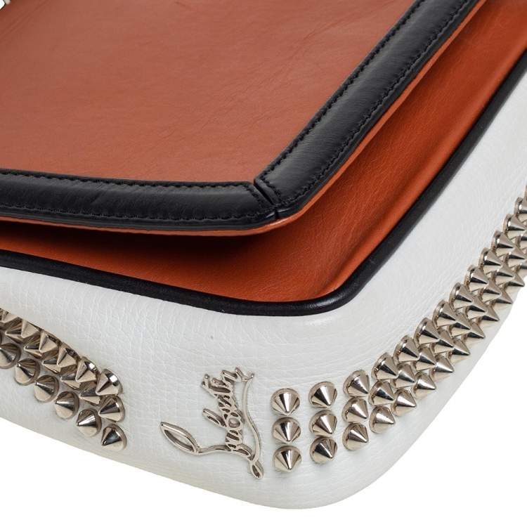 Pre Owned Christian Louboutin Tri Color Leather  Artemis Fringe Shoulder Bag