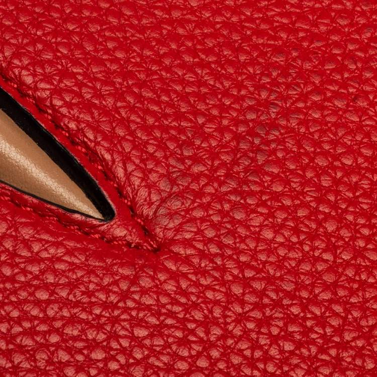 مملوكة مسبقًا Christian Louboutin Red/Beige Leather Paloma Medium Tote