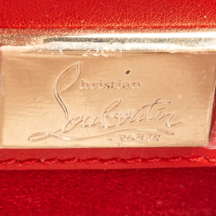 مملوكة مسبقًا Christian Louboutin Red/Beige Leather Paloma Medium Tote