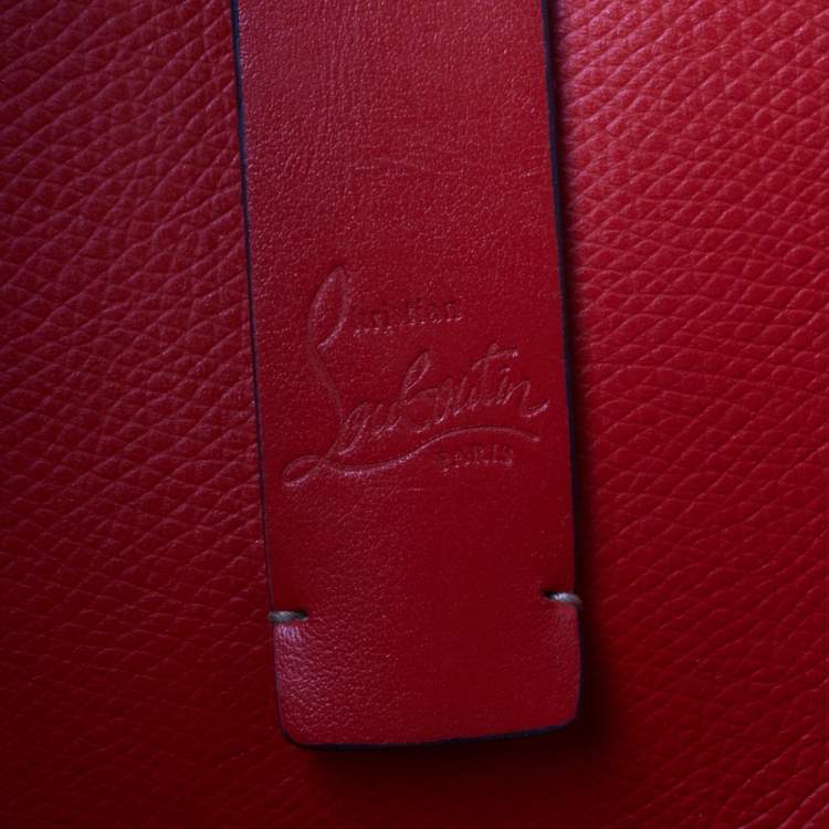 Pre Owned Christian Louboutin Gold Metallic Cork and Rubber Cabata Tote