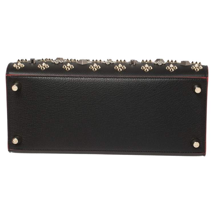 Pre Owned Christian Louboutin Tri Color Studded Leather Paloma Medium Tote