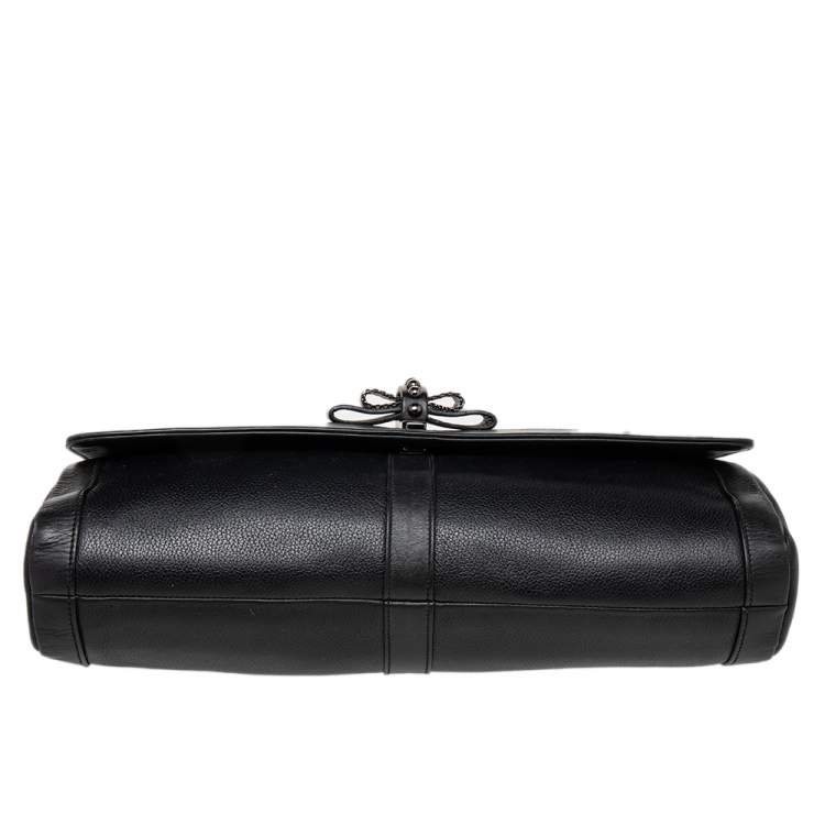 Pre Owned Christian Louboutin Black Leather Sweet Charity Shoulder Bag