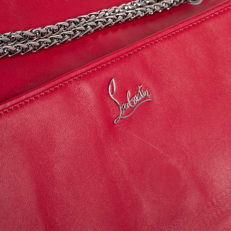 مملوكة مسبقًا Christian Louboutin Black Patent Leather Spike Sweet Charity Shoulder Bag