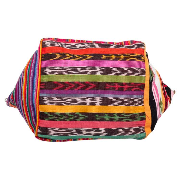 Pre Owned Christian Louboutin Multicolor Fabric Mexicaba Tote