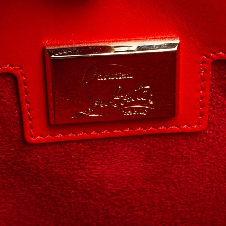 مملوكة مسبقًا Christian Louboutin Black Leather and Patent Large Paloma Tote