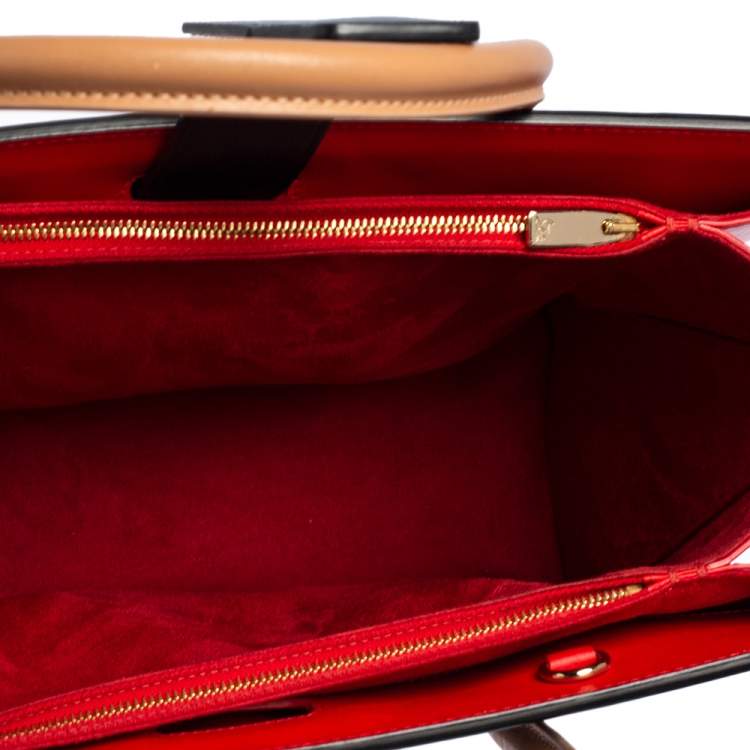 مملوكة مسبقًا Christian Louboutin Black Leather and Patent Large Paloma Tote