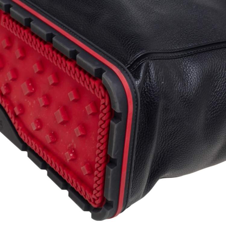 Pre Owned Christian Louboutin Black Leather Kabiker Tote