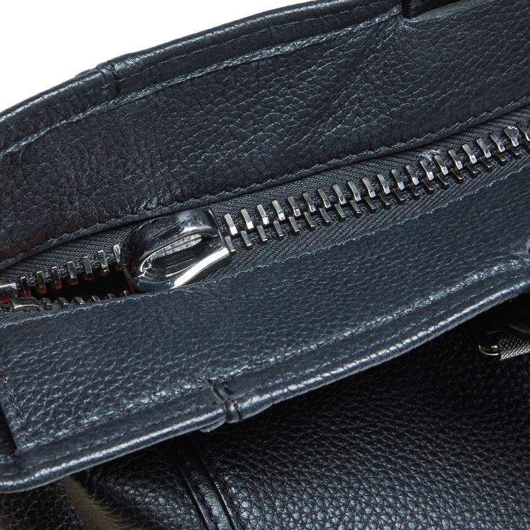 Pre Owned Christian Louboutin Black Leather Kabiker Tote