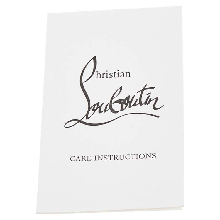 Pre Owned Christian Louboutin Black Leather And Patent Leather Sweet Charity Shoulder Bag