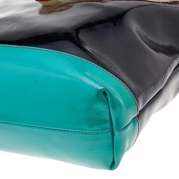 Pre Owned Christian Louboutin Multicolor Patent Leather Tote