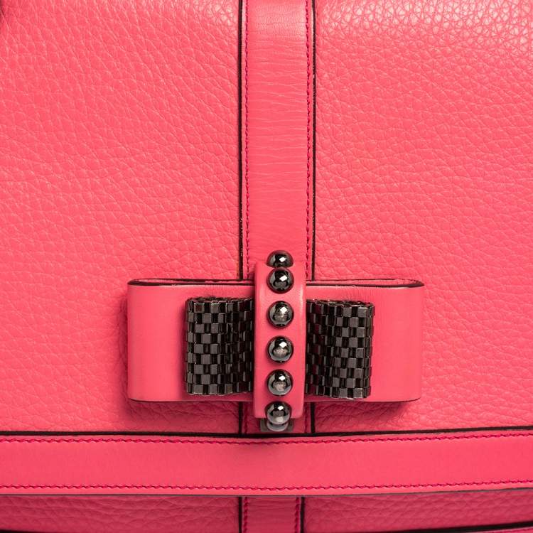 Pre Owned Christian Louboutin Pink Leather Sweet Charity Shoulder Bag