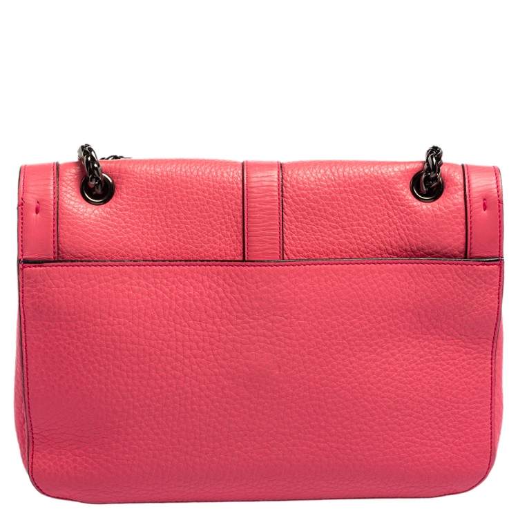 Pre Owned Christian Louboutin Pink Leather Sweet Charity Shoulder Bag