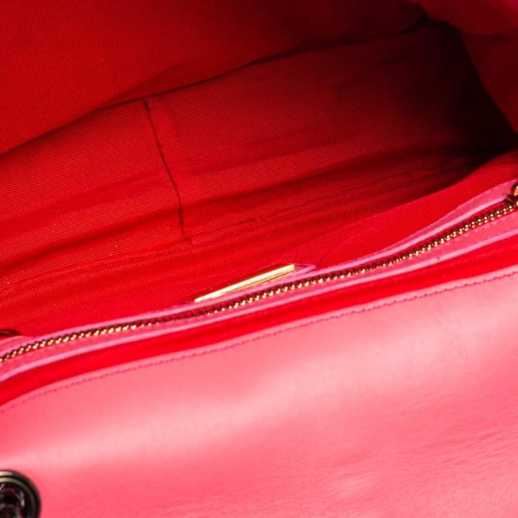 Pre Owned Christian Louboutin Pink Leather Sweet Charity Shoulder Bag