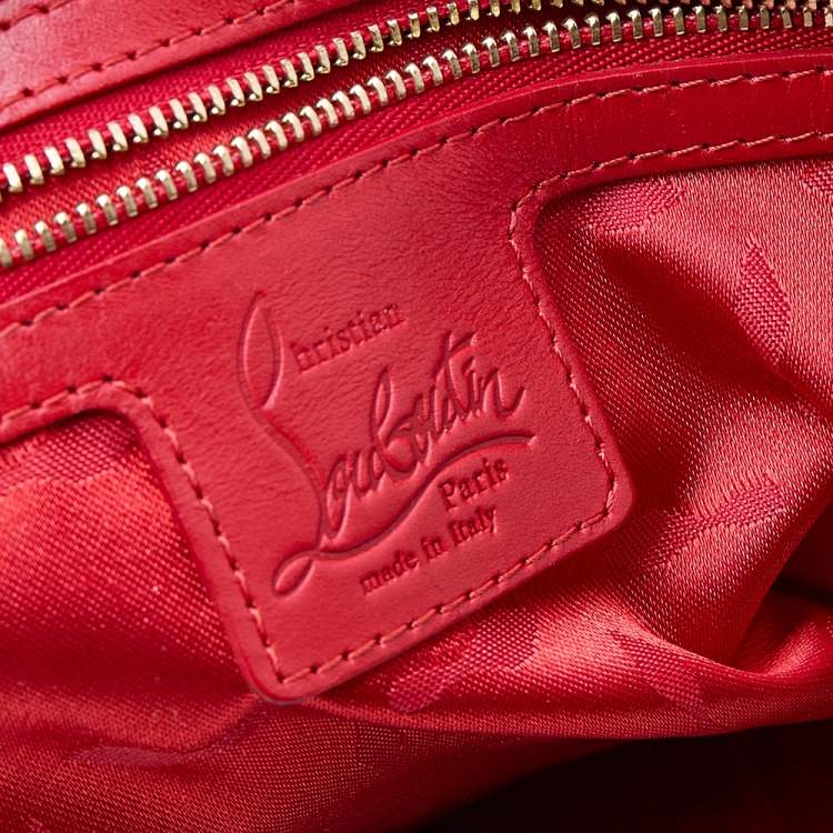 Pre Owned Christian Louboutin Gold Leather Tote
