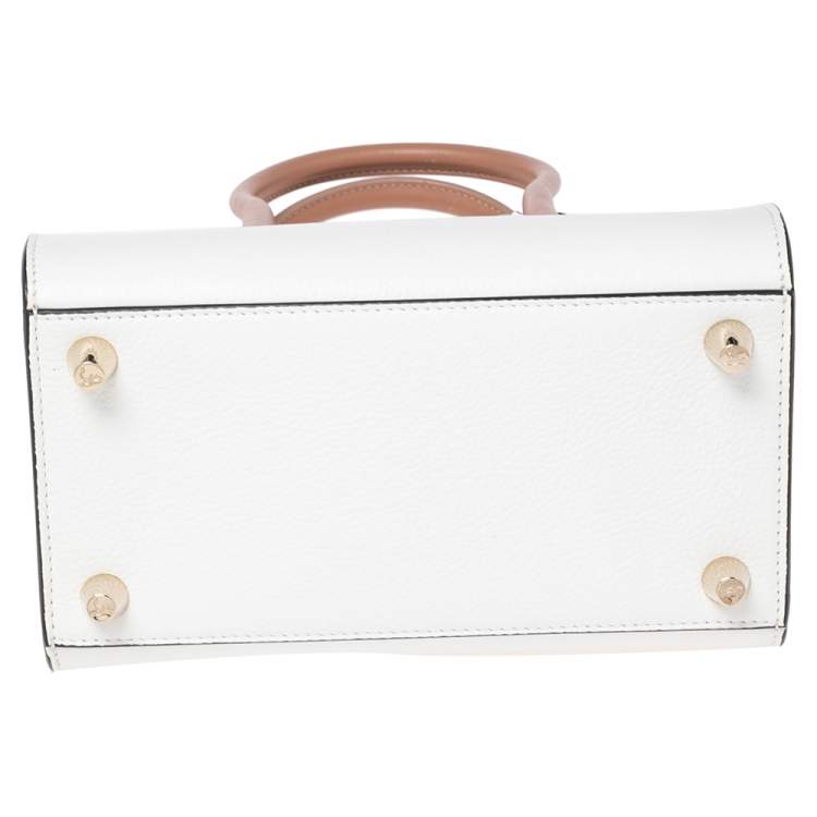 Pre Owned Christian Louboutin White Leather Small Paloma Tote