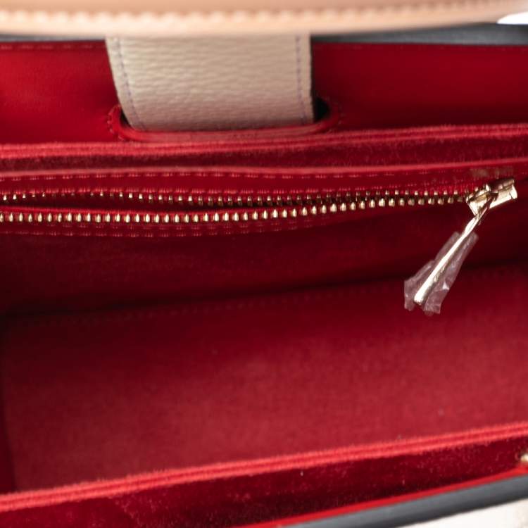 Pre Owned Christian Louboutin White Leather Small Paloma Tote