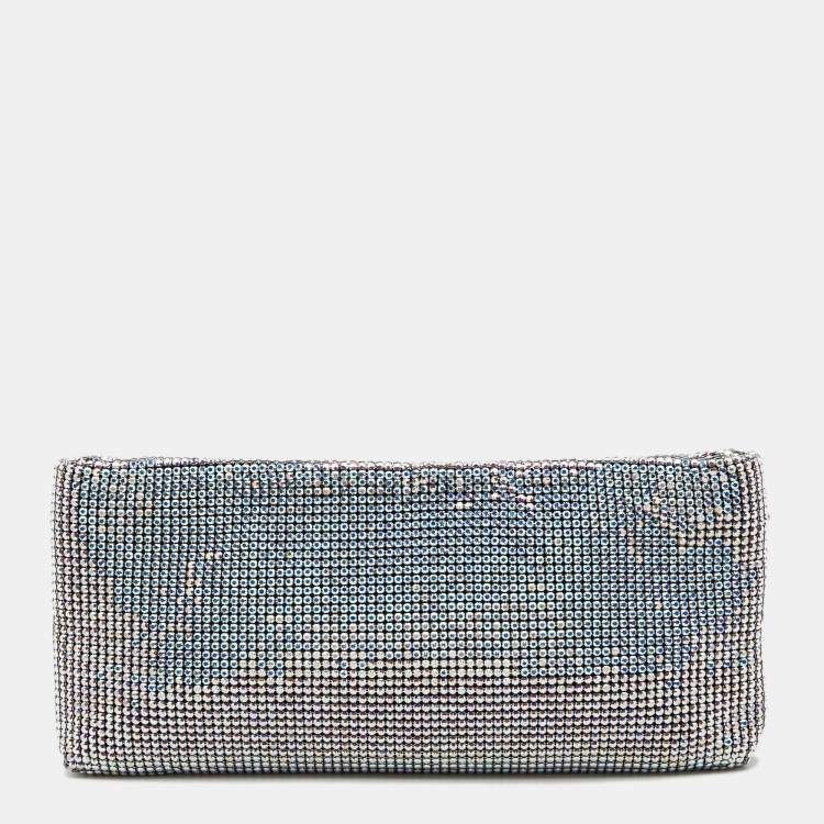Pre Owned Christian Louboutin Multicolor Crystal Maykimay Strass Clutch