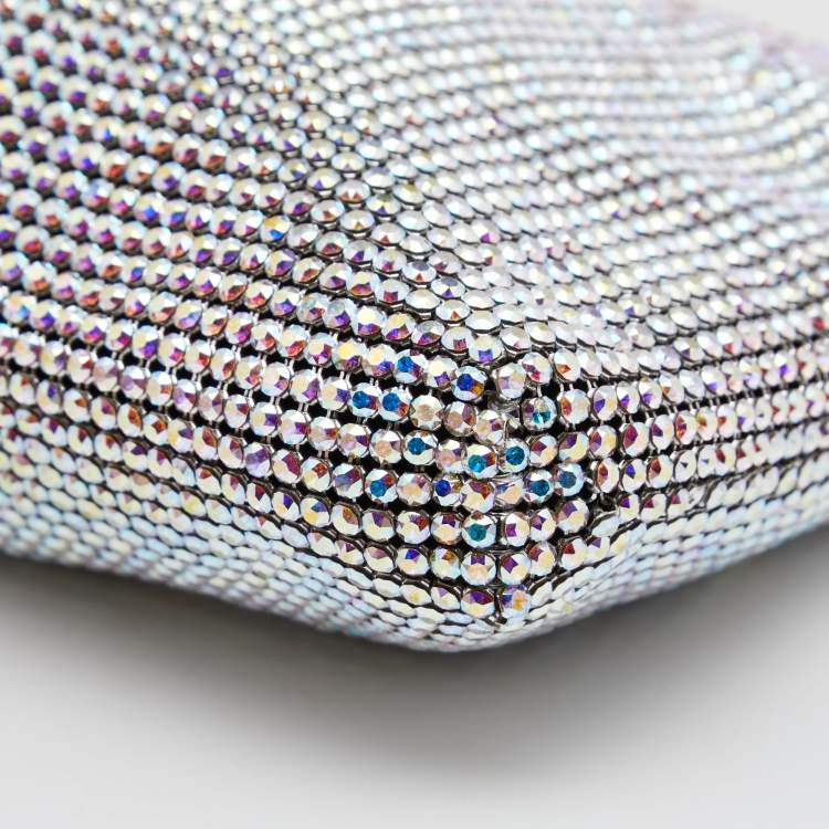 Pre Owned Christian Louboutin Multicolor Crystal Maykimay Strass Clutch