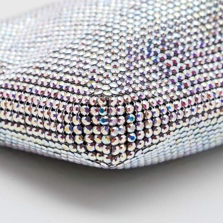 Pre Owned Christian Louboutin Multicolor Crystal Maykimay Strass Clutch