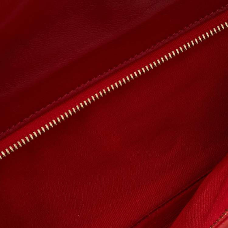 Pre Owned Christian Louboutin Black Patent Leather Sweet Charity Shoulder Bag