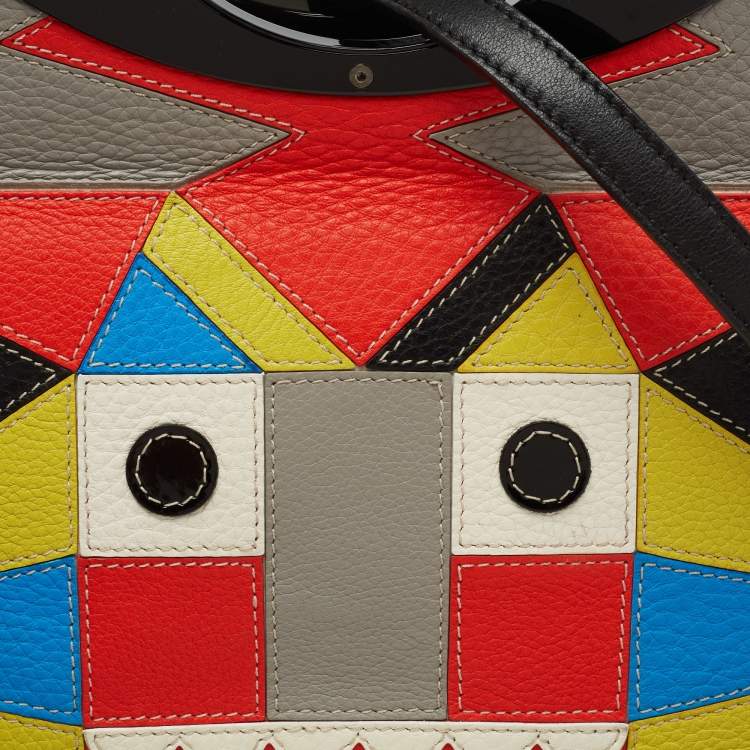 Pre Owned Christian Louboutin Multicolor Leather Mini Tribalou Passage Shoulder Bag