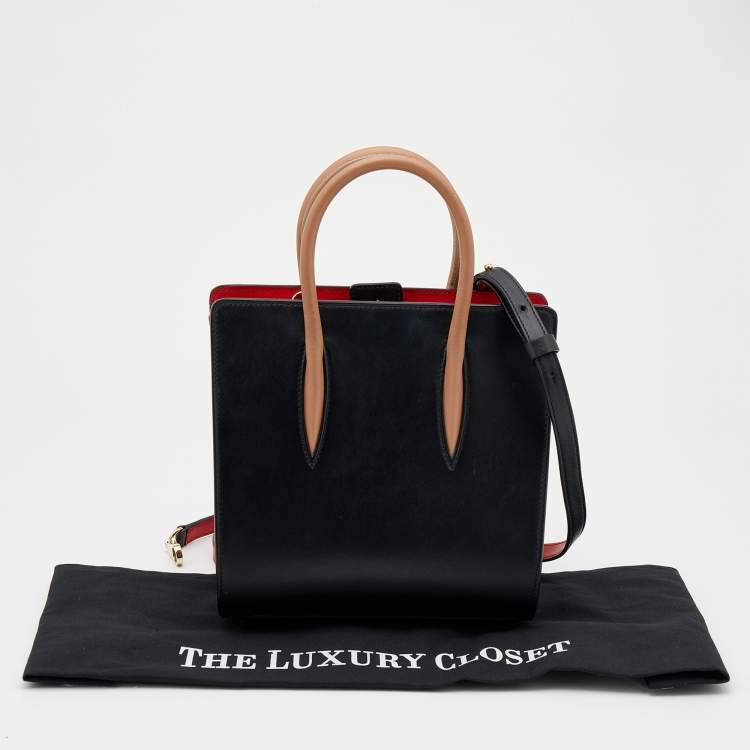 Pre Owned Christian Louboutin Multicolor Leather Spike Paloma Tote