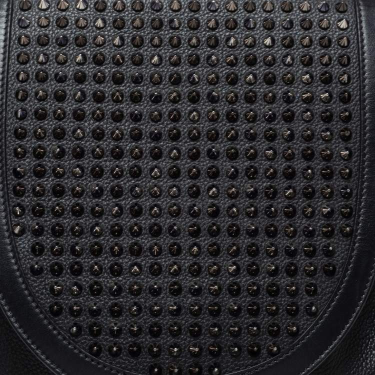 Pre Owned Christian Louboutin Black/Red Leather and Rubber Explorafunk Backpack