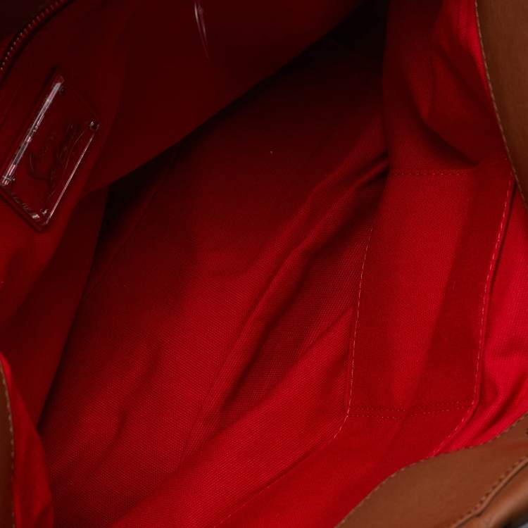 Pre Owned Christian Louboutin Brown Leather Shoulder Bag