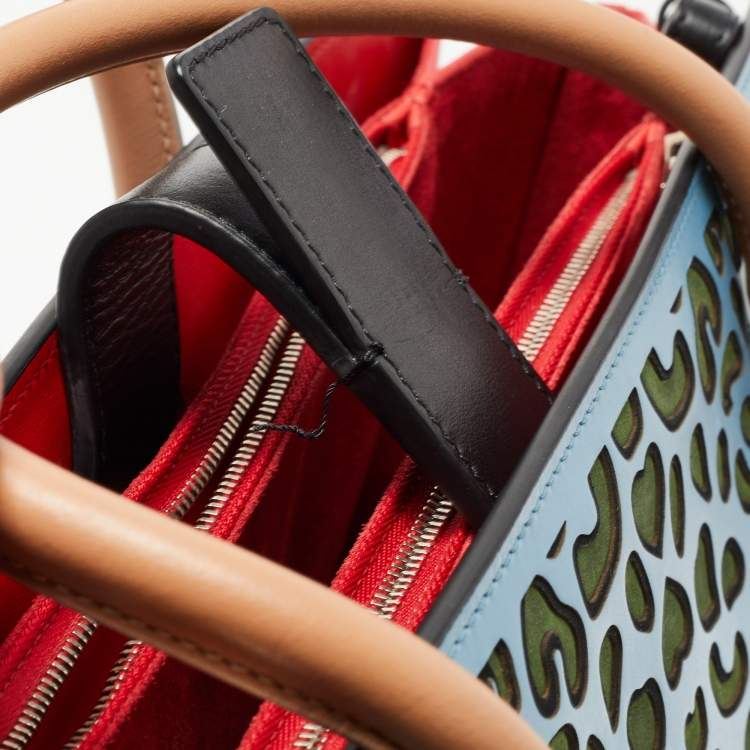 Pre Owned Christian Louboutin Multicolor Leather Paloma Medium Tote