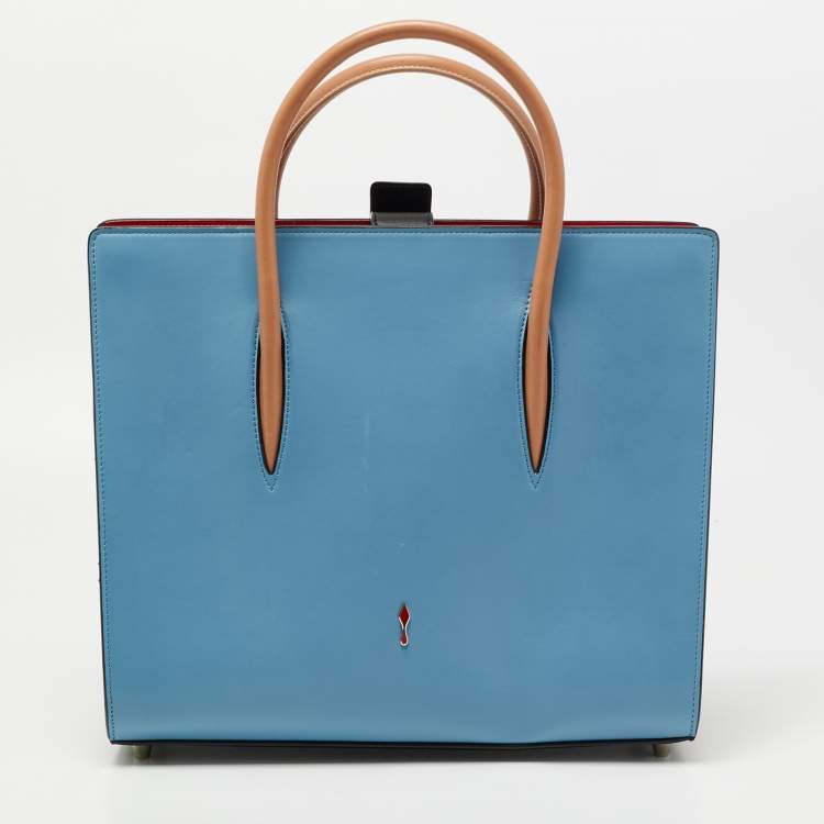 Pre Owned Christian Louboutin Multicolor Leather Paloma Medium Tote