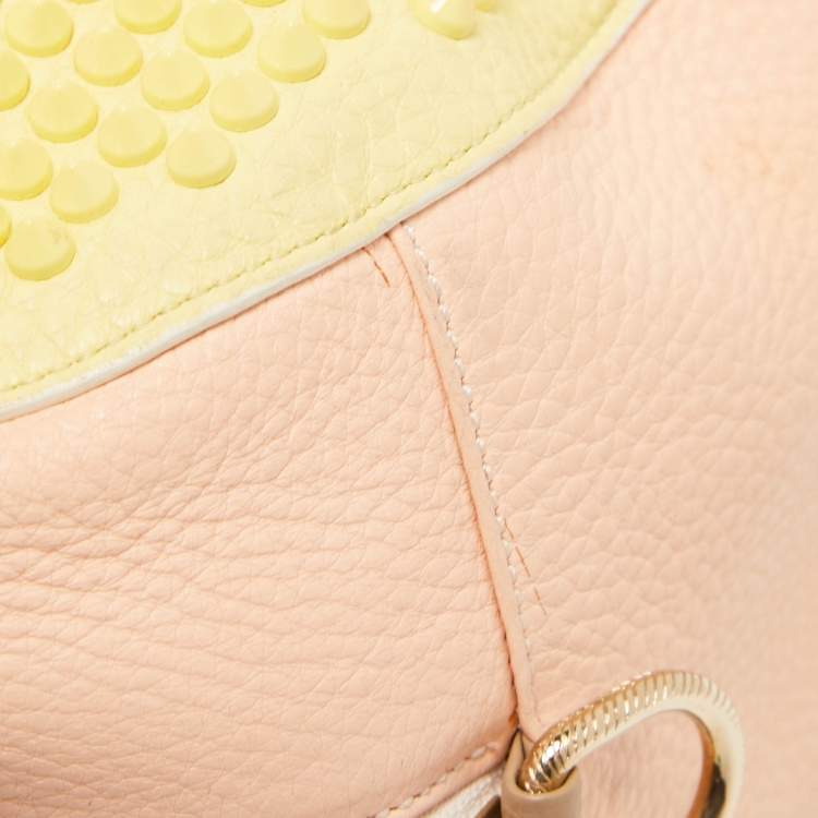 Pre Owned Christian Loboutin Multicolor Leather Studded Panettone Satchel 
